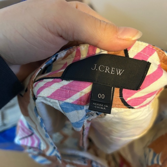 J.Crew Desert Oasis Tropical Linen Shorts - Picture 3 of 5